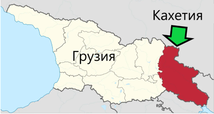 Карта в грузии