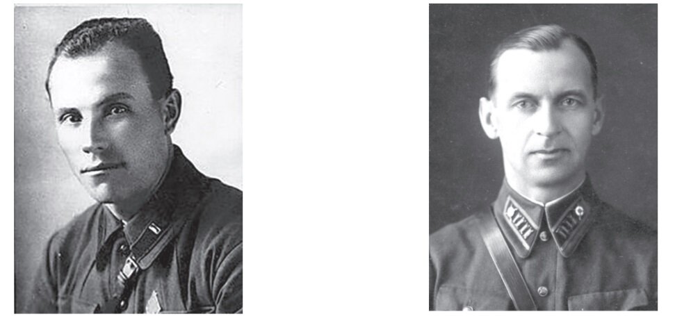 Командир 272-го полка войск НКВД майор Г.П. Савчук и Командир 10-й стрелковой дивизии войск НКВД полковник А.А. Сараев. Фото с сайта https://rosgvard.ru