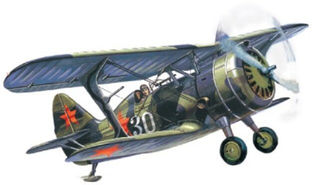 Истребитель И-15бис. В 1935 г. на авиационной выставке в Милане был признан лучшим  истребителем в мире, но к 1941 г. уже устарел. На таком самолёте довелось летать и совершить подвиг лейтенанту А.С.Кавтарадзе.