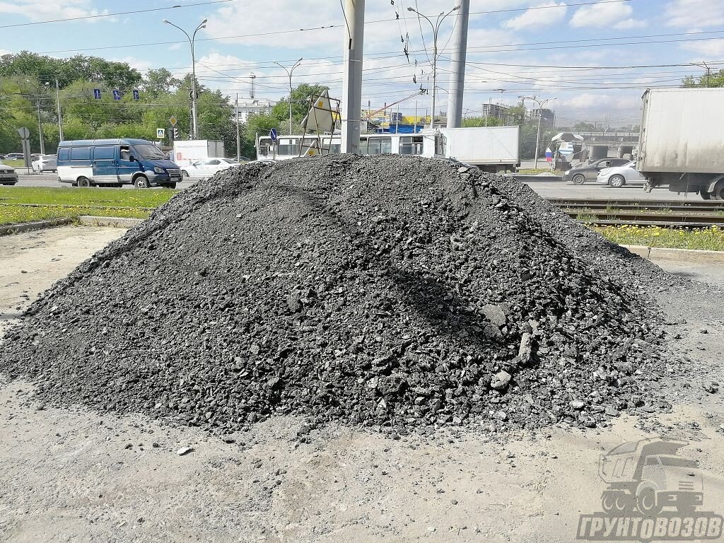 Количество битума в срезке определяется цветом материала