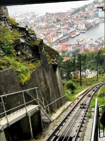 На фуникулере. Изображение взято из открытого источника