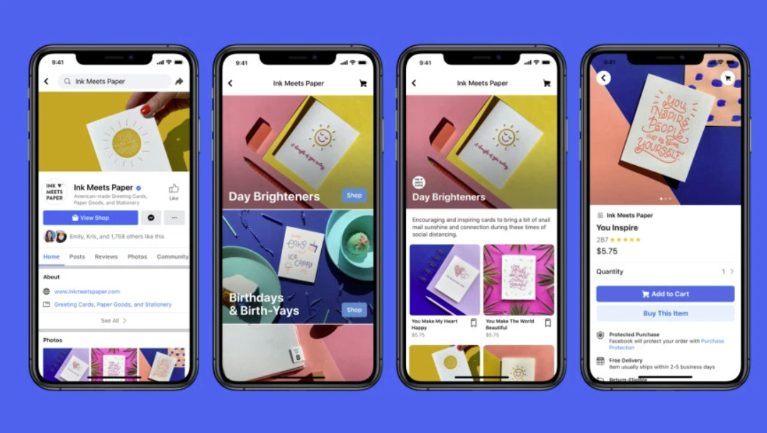 Скрин: Facebook Shops