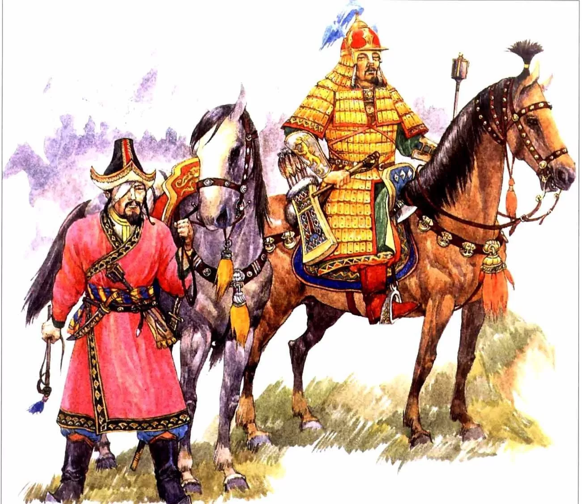 Похороненные ханы. Монгольские воины Чингисхана 13 века. Монголы Золотая Орда.
