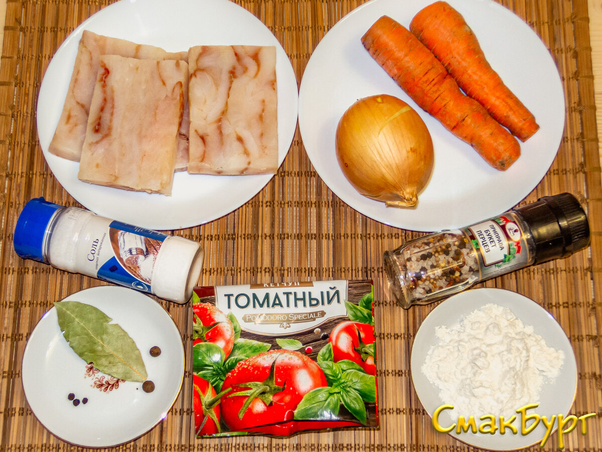 Ингредиенты для приготовления вкуснейшего рыбного филе