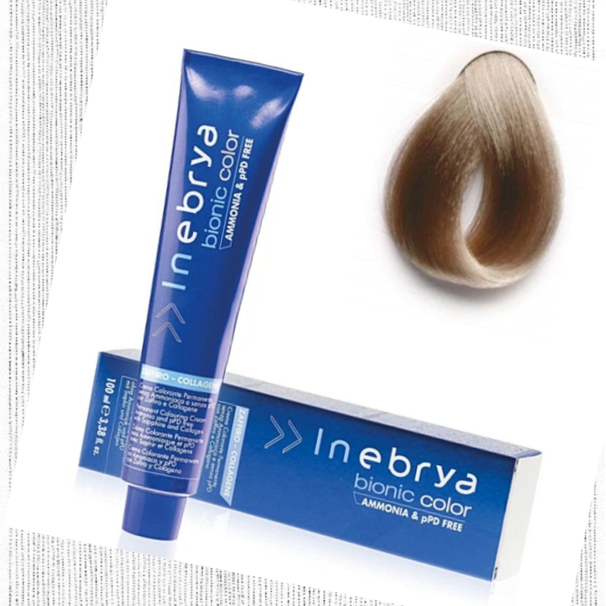Так выглядит краска для волос от итальянского бренда INEBRYA Bionic Color.