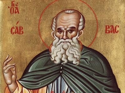Савва Освященный. Икона