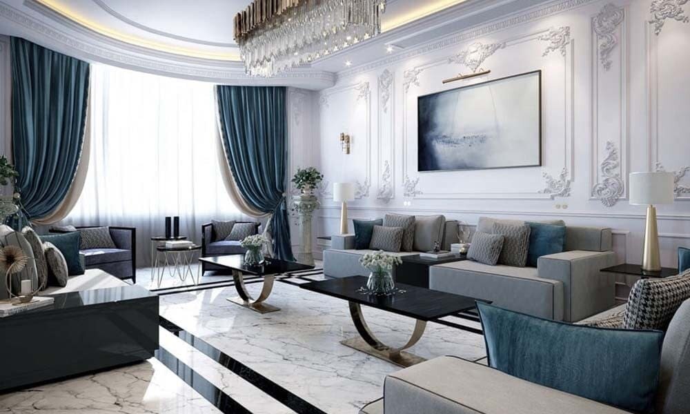 Интерьер квартиры в стиле неоклассика