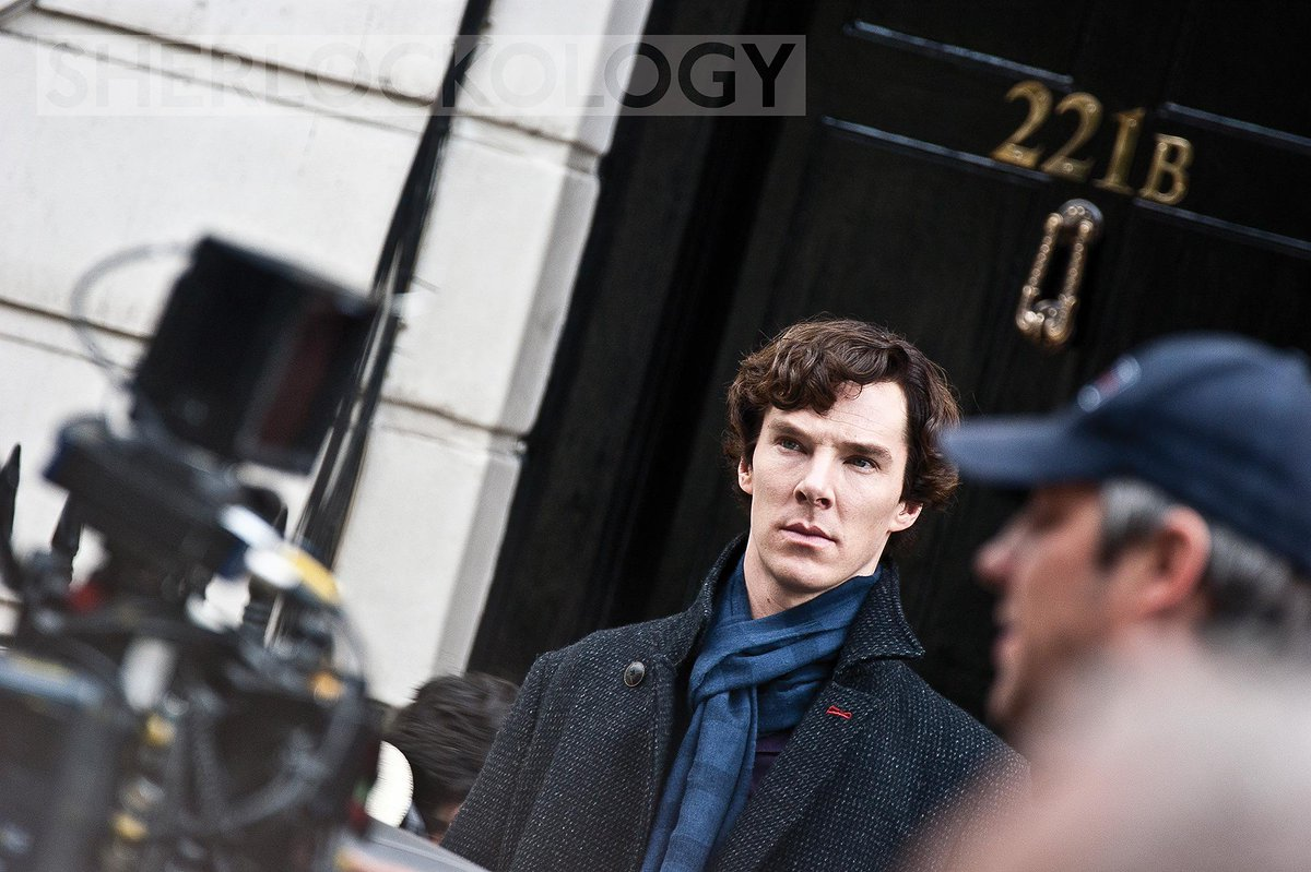 Бенедикт Камбербэтч на съёмках
