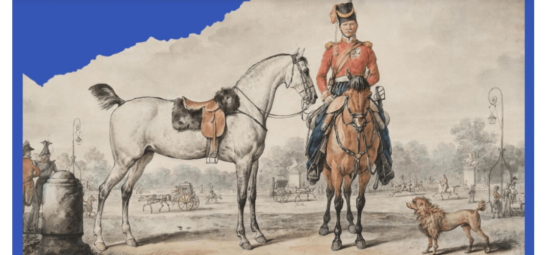 «Казак с лошадью на площади Людовика XV в Париже». Верне, Карл. 1815. Hermitagemuseum. org