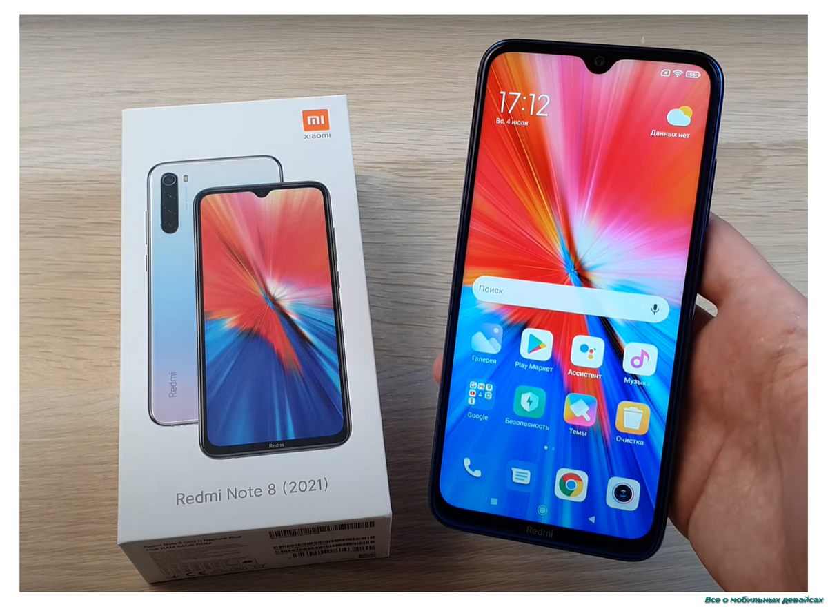 Redmi Note 8 (2021). Xiaomi по сути ничего поменяла.