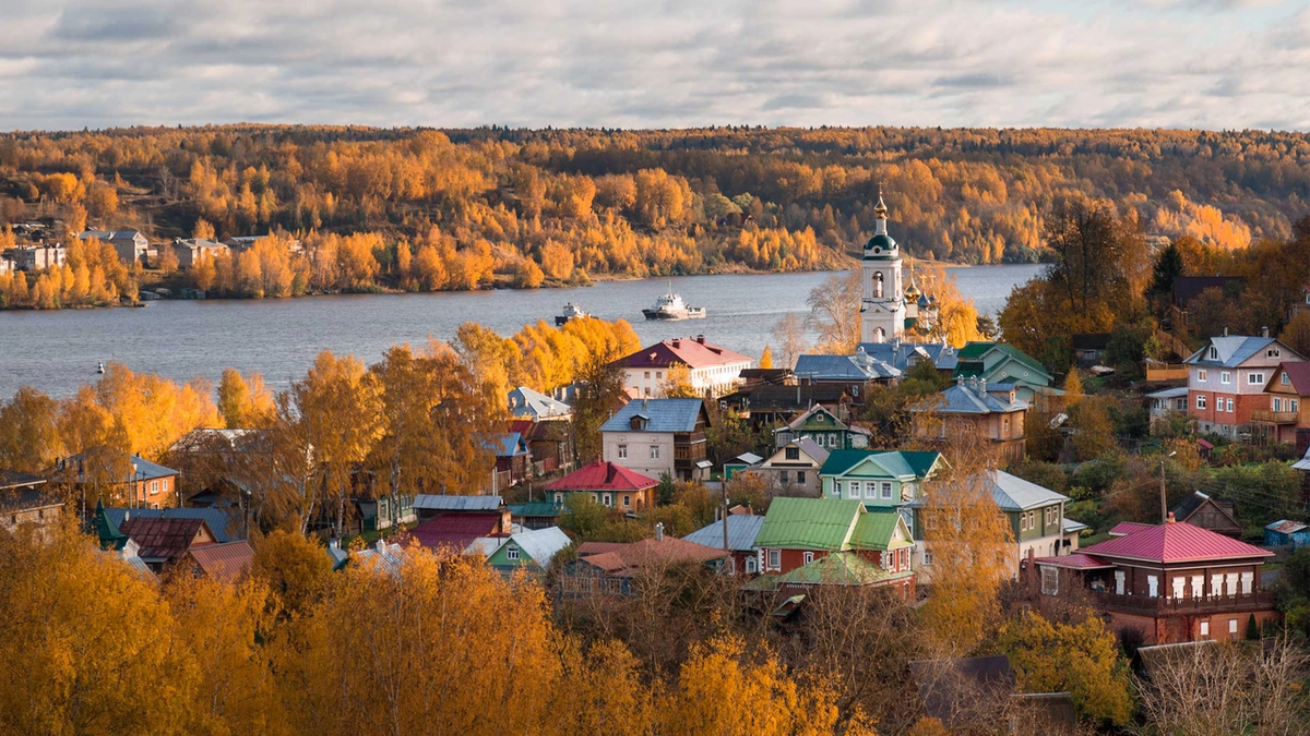 В каком городе находится плес. Гора Левитана в Плесе. Набережная Плеса Ивановская область. Городок Плес на Волге. Соборная гора Плес.