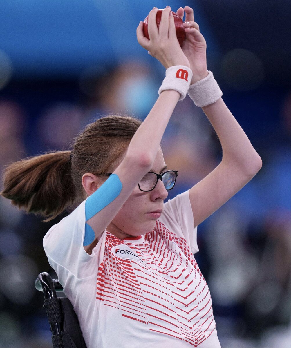 Дарья Адонина, бочча. Фотография из инстаграма Паралимпийского комитета России.