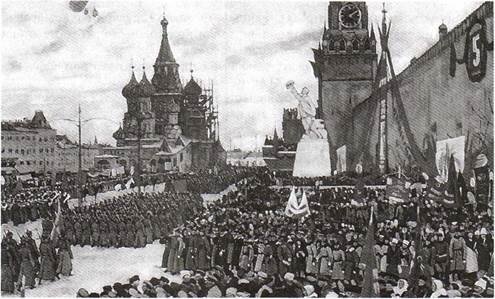 Парад Красной Армии. 1923 г. Художник К. Юон