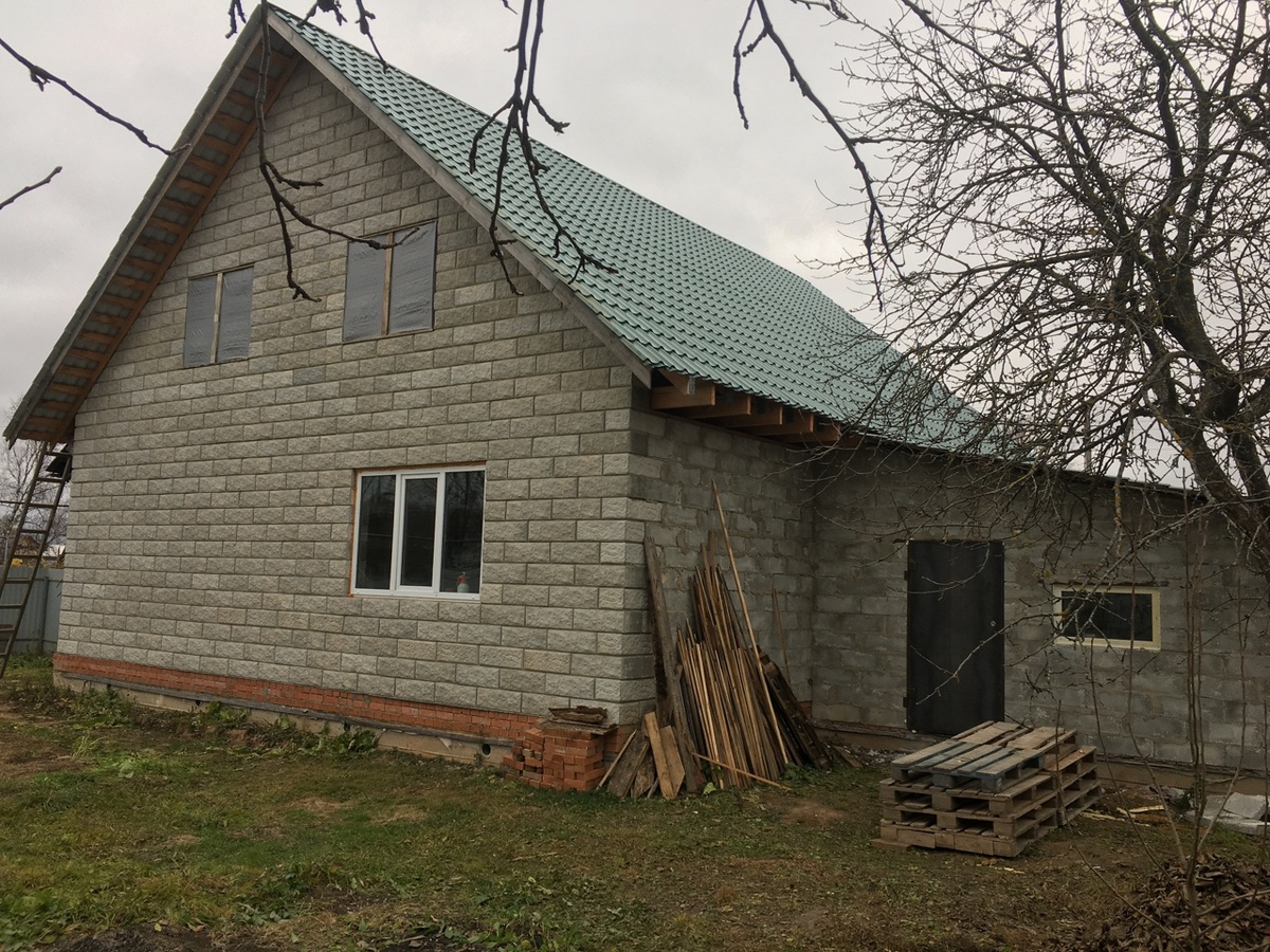 дом из полистиролбетонных блоков