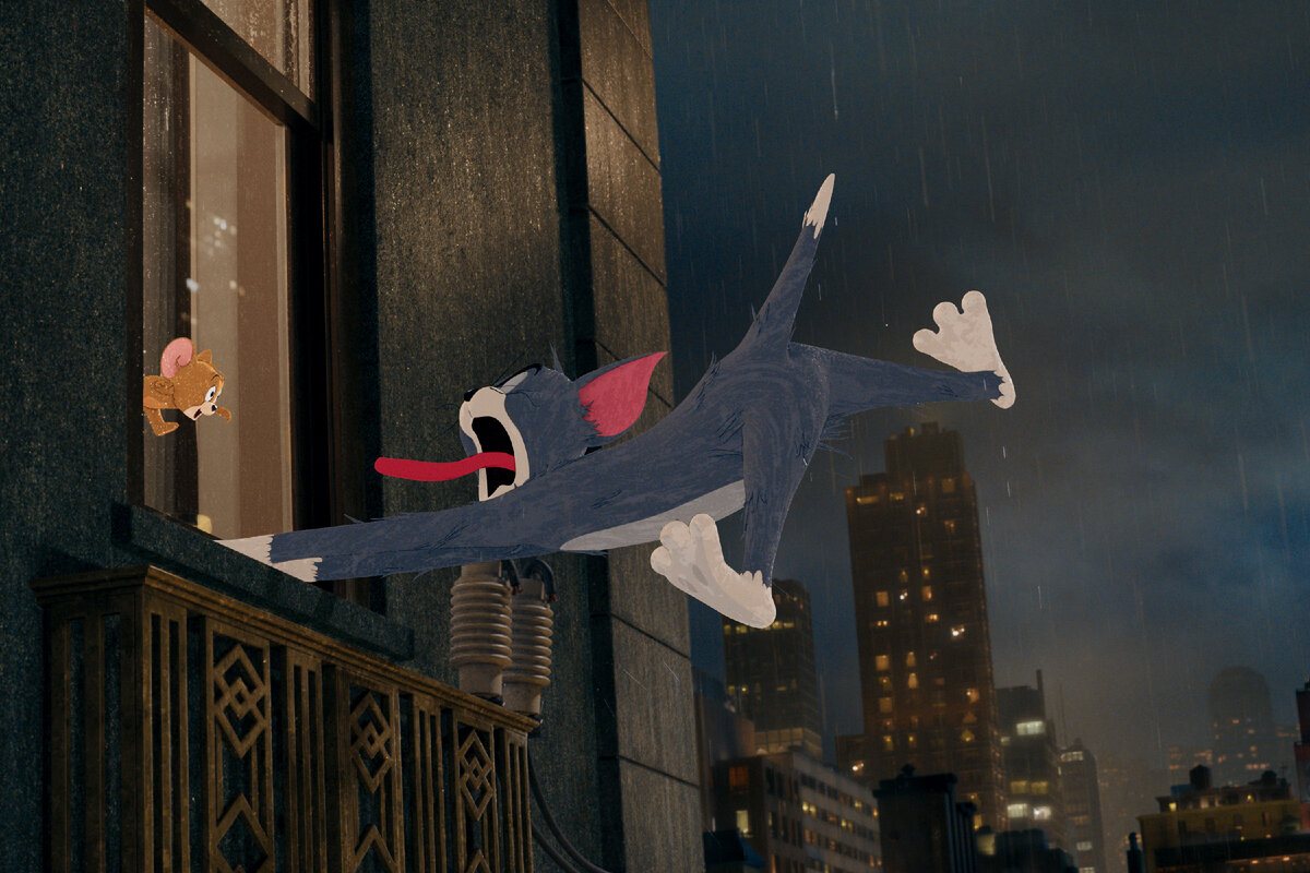 Это, должно быть, больно! Кадр из фильма "Том и Джерри" 2021 г.