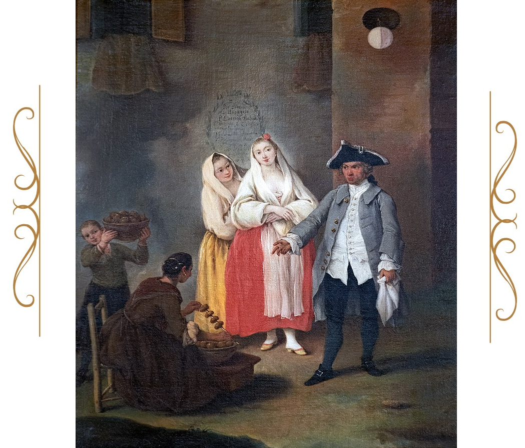 "Продавщица фриттоле", Пьетро Лонги, 1755. (сс) Wikimedia Commons
