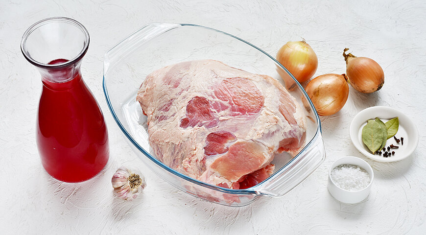 Ингредиенты для приготовления буженины в домашних условиях