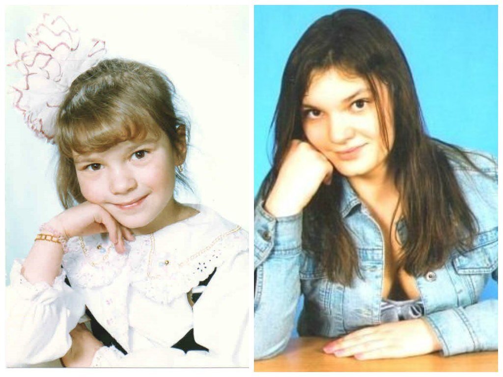 6 и 17 лет ( выпускное фото справа получилось чересчур  "выпускным" 😁)