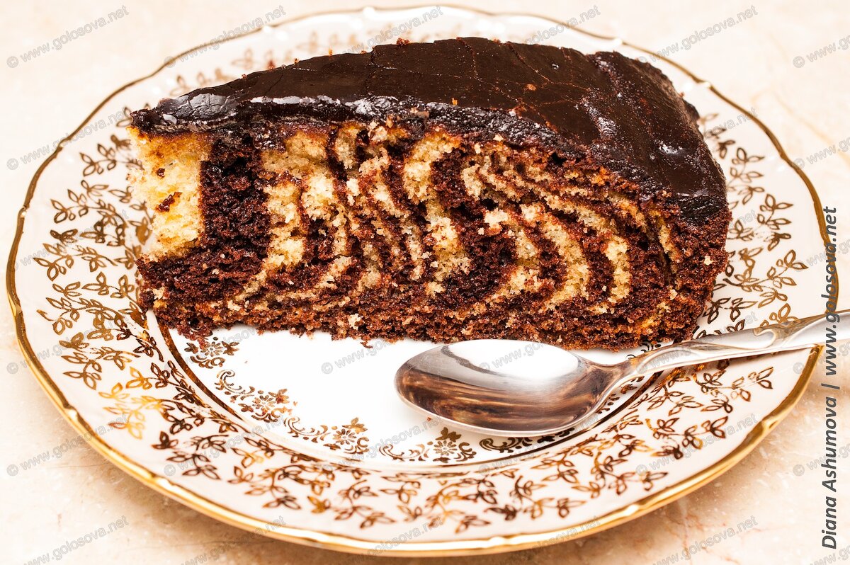 торт Зебра на сметане