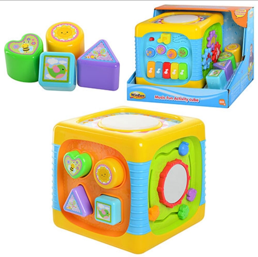 Развивающий музыкальный кубик WinFun.