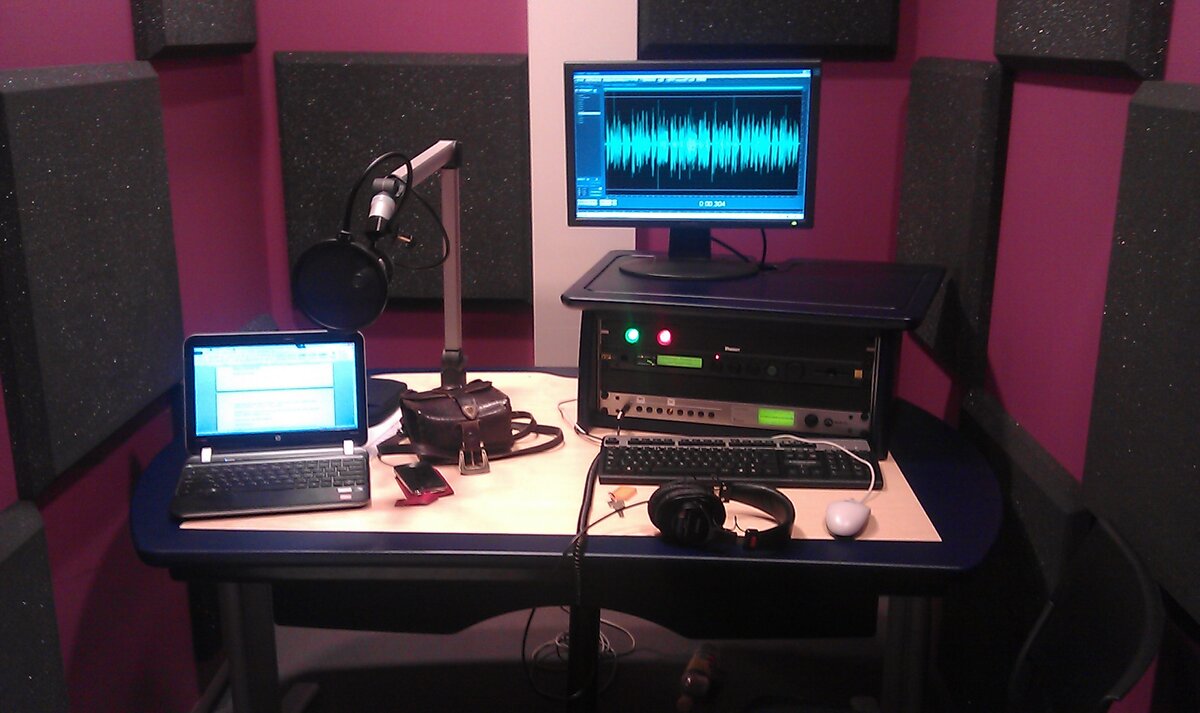 Звукозаписывающая студия в университете. Фото: из личного архива