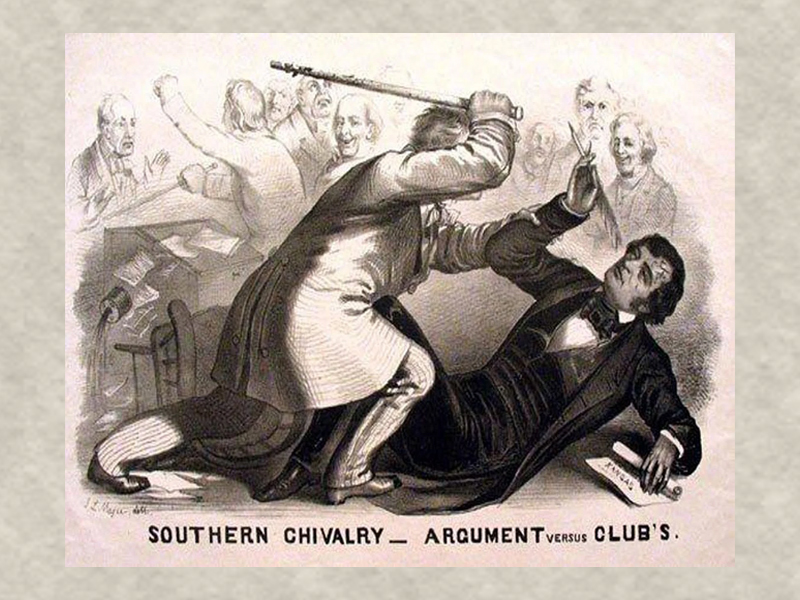 Избиение Престоном Бруксом  Чарльза Самнера 