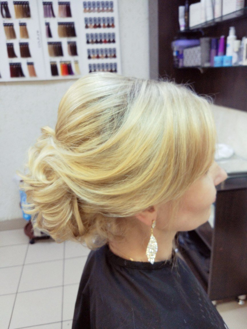 простое, однотонное окрашивание