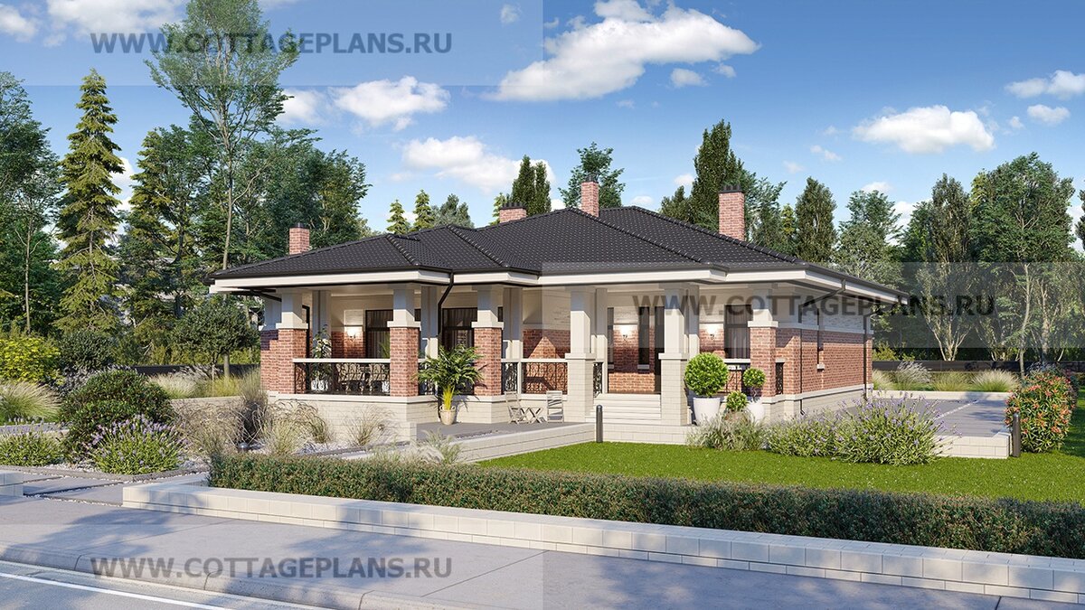 Фасады дома. Источник фото: https://www.cottageplans.ru