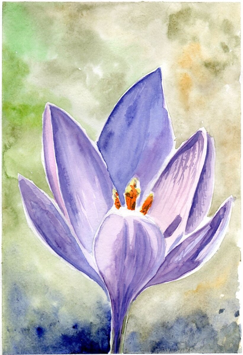 А я пока жду тепла и рисую с фото