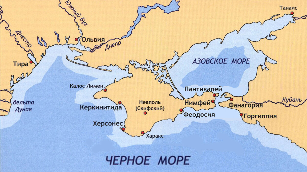 Карта древних морей на территории россии