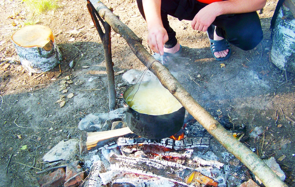 Уха на берегу Белой