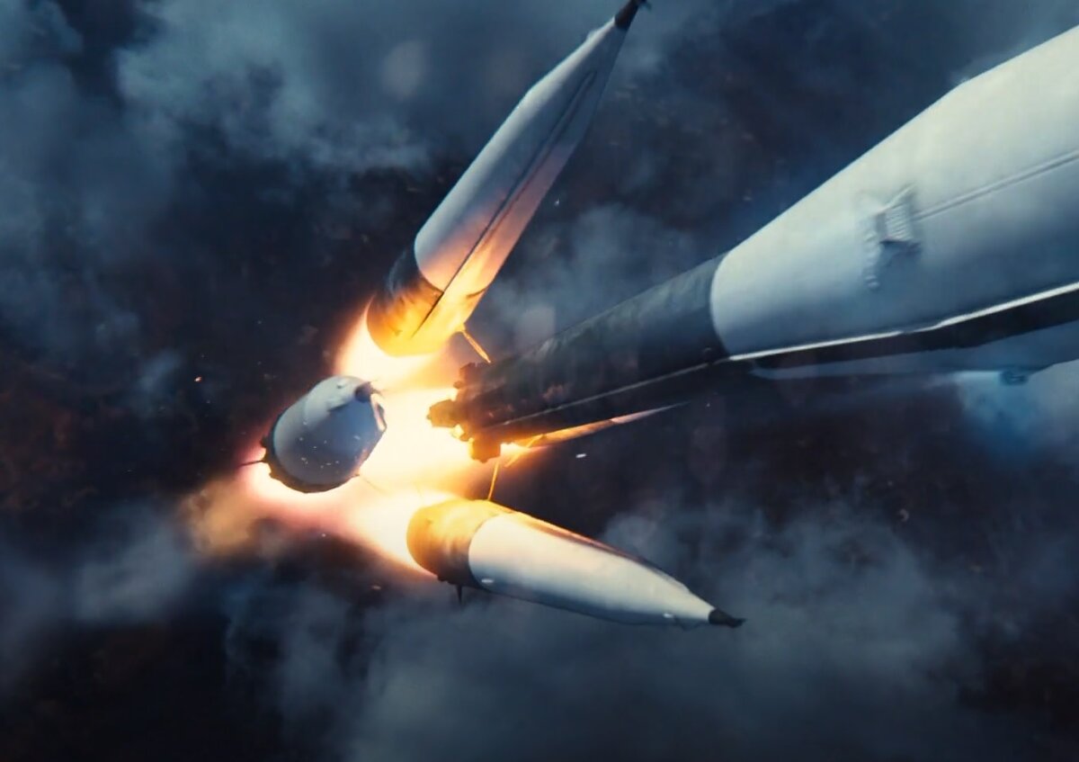 Кадр из тизера "Первый Космический. Промо" (из фильма Павла Пархоменко "Гагарин. Первый в космосе" (2017)