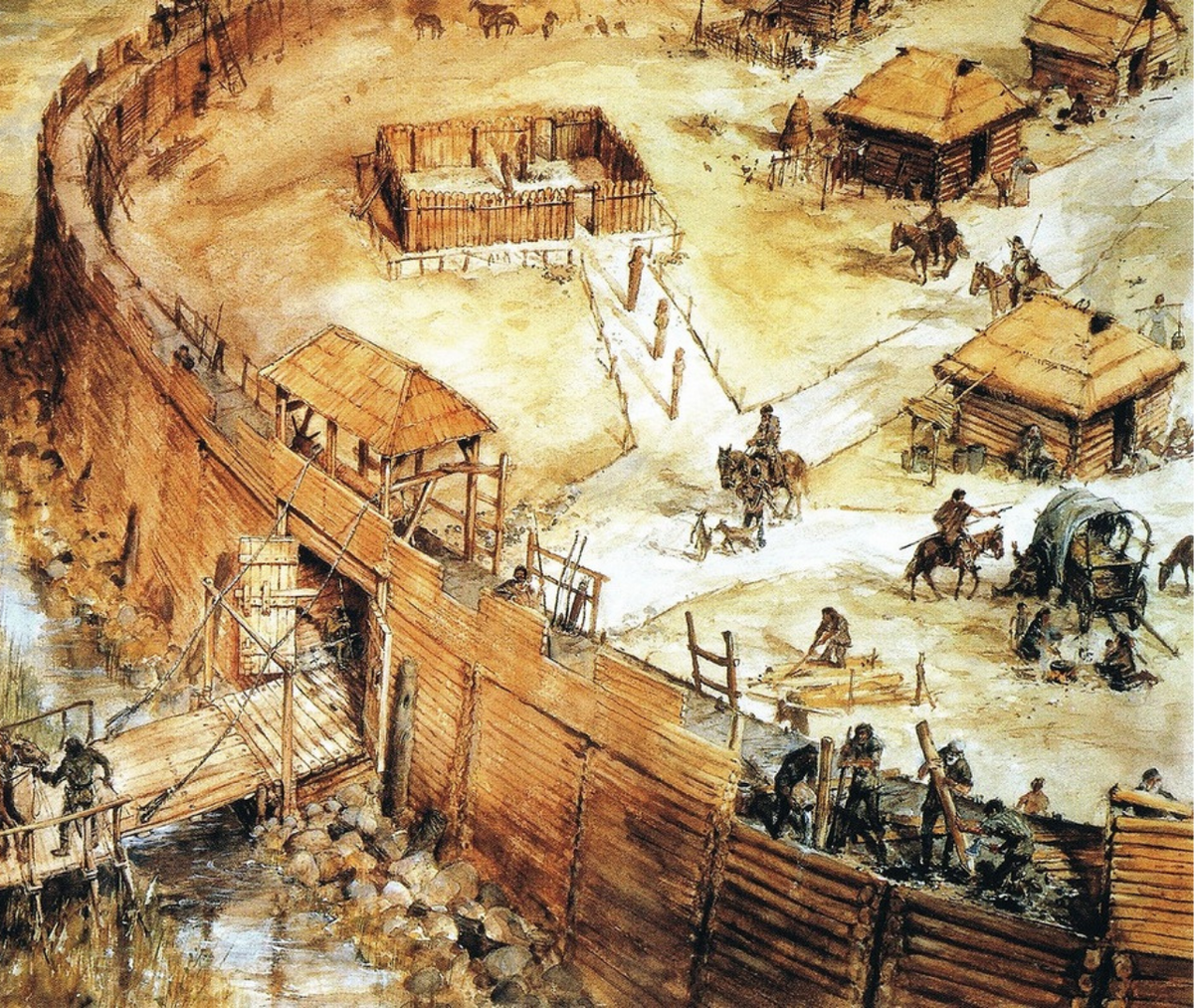 Городище Вятичи поселение славян. Древнее поселение «Городище Соузга». Городище восточных славян. – Реконструкция поселения восточных славян (VIII-IX ВВ.)..
