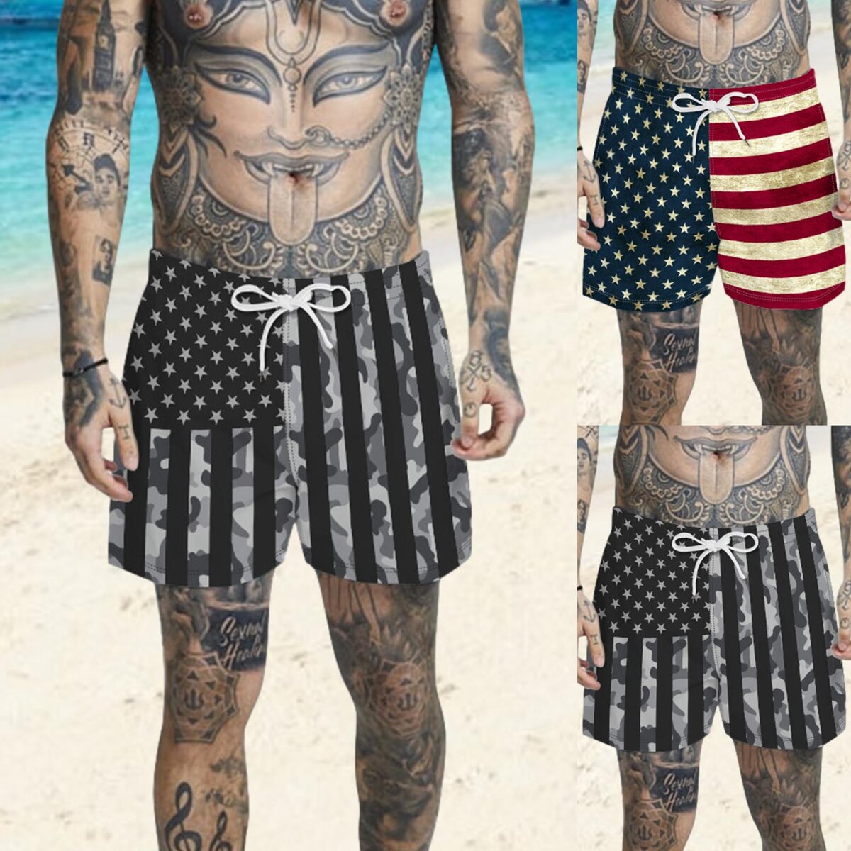 Шорты мужские пляжные