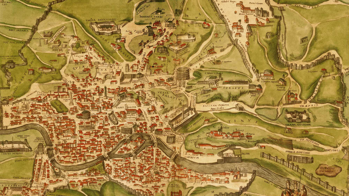 Рим на средневековых картах