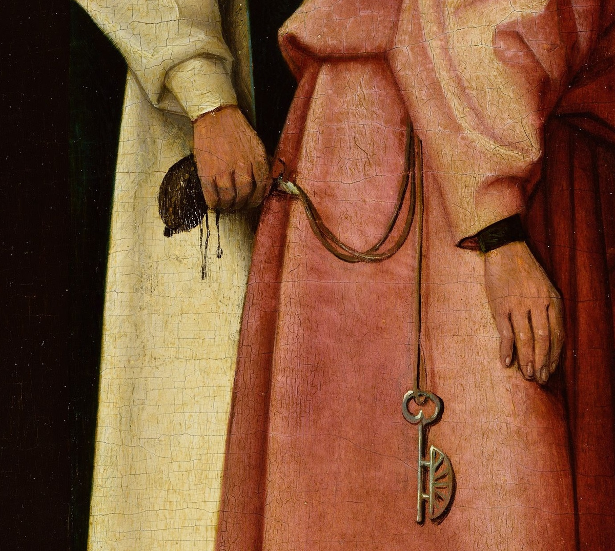 "Фокусник", мастерская Иеронима Босха, деталь.