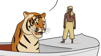 Символ сериалов и мультфильмов жалуются на свои проблемы в формате небольших комиксов, 2022 года  10 известных тигров из кино.