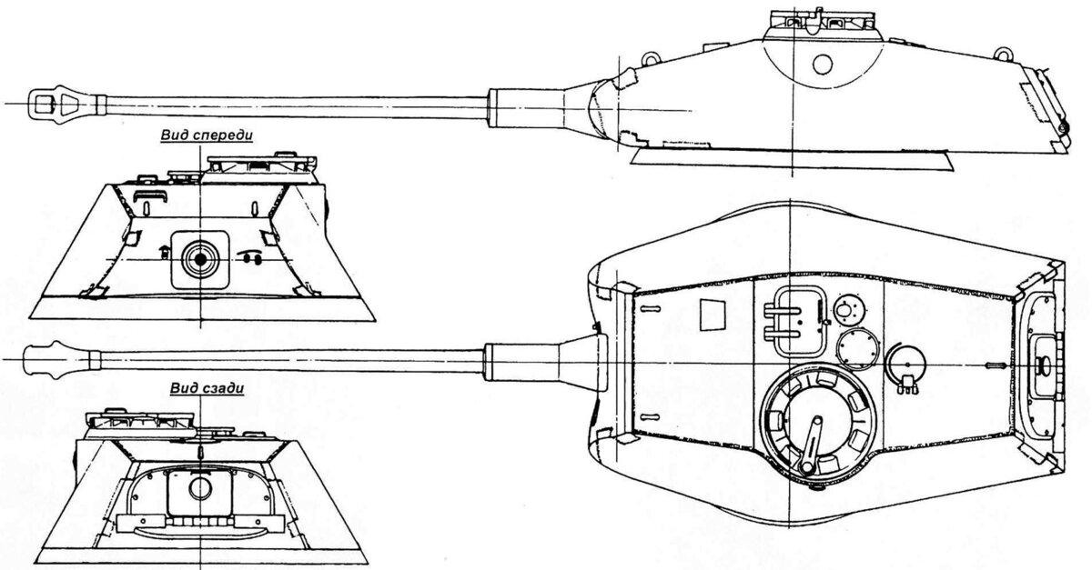 Чертеж танка ис 3