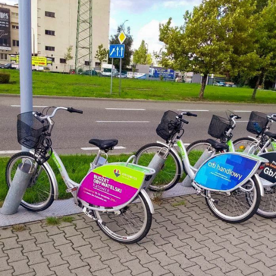 Велосипедная парковка в Катовице