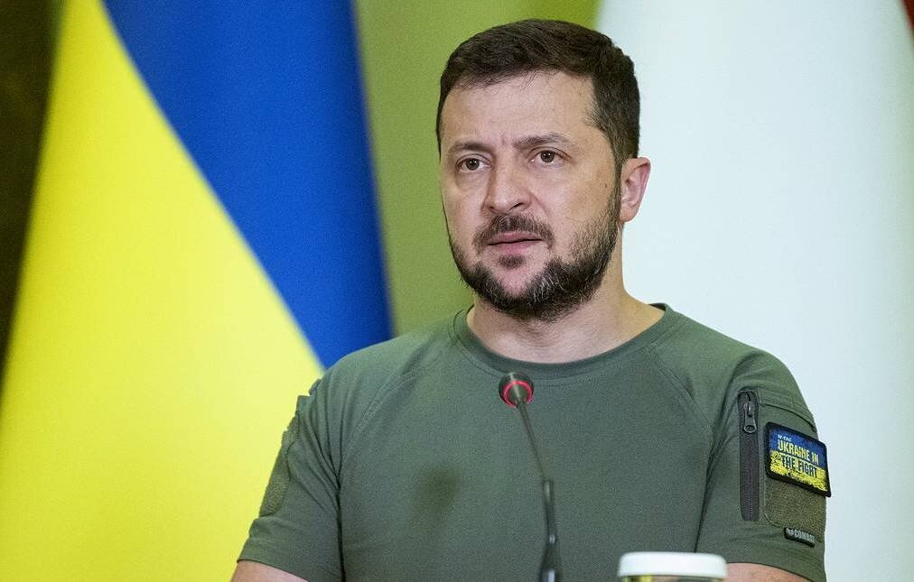    Президент Украины Владимир Зеленский  AP Photo/Andrew Kravchenko