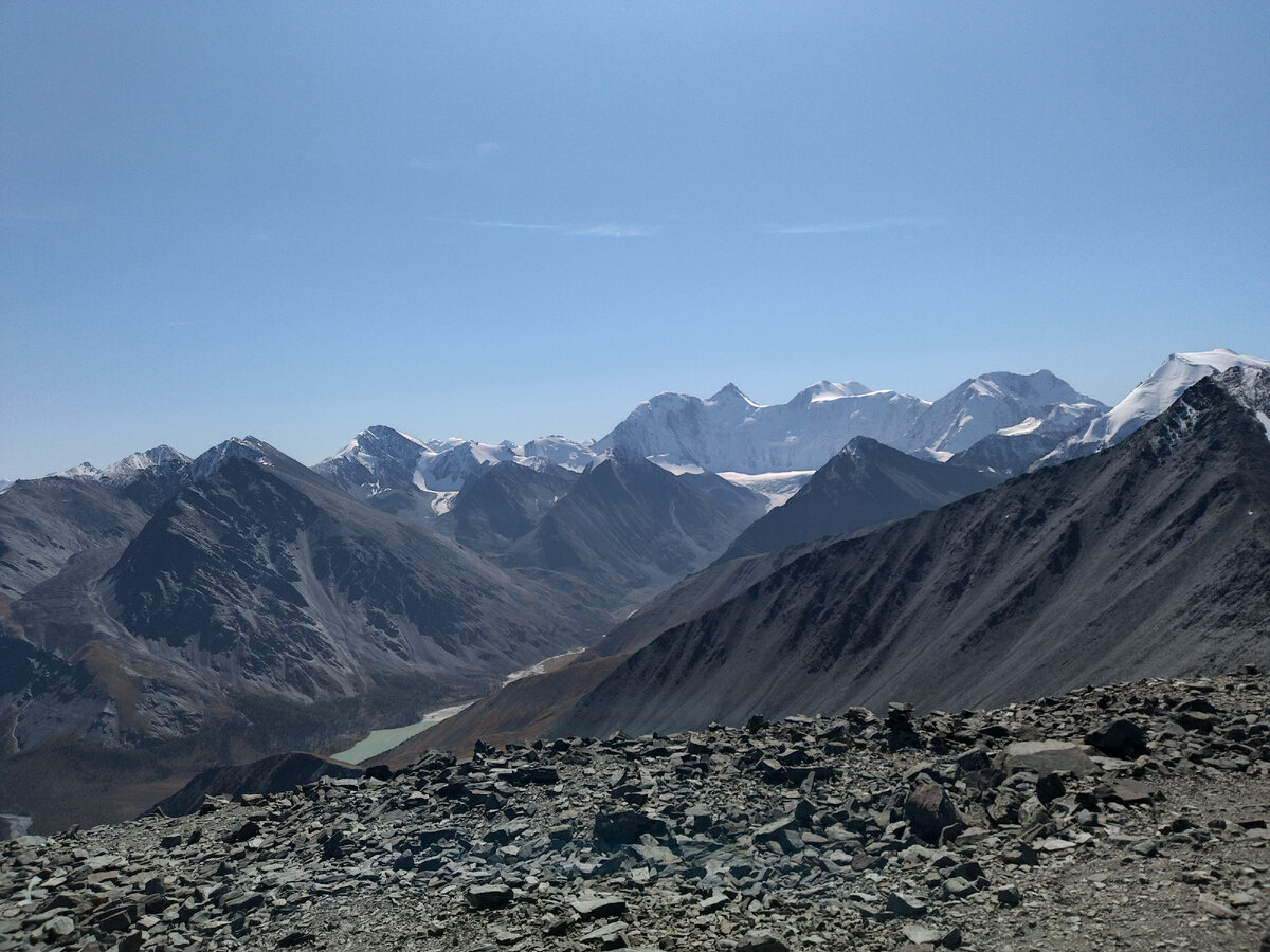 Вид на Белуху с перевала Кара-Тюрек.