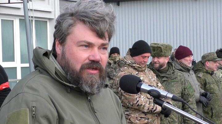 КОНСТАНТИН МАЛОФЕЕВ НА СЪЕЗДЕ СОЮЗА ДОБРОВОЛЬЦЕВ ДОНБАССА. ФОТО: ЦАРЬГРАД