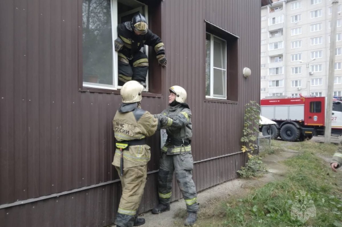 В Канске пожарные, забравшись через окно в квартиру, спасли бабушку |  АиФ–Красноярск | Дзен