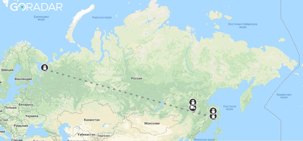 Космодром восточный на карте