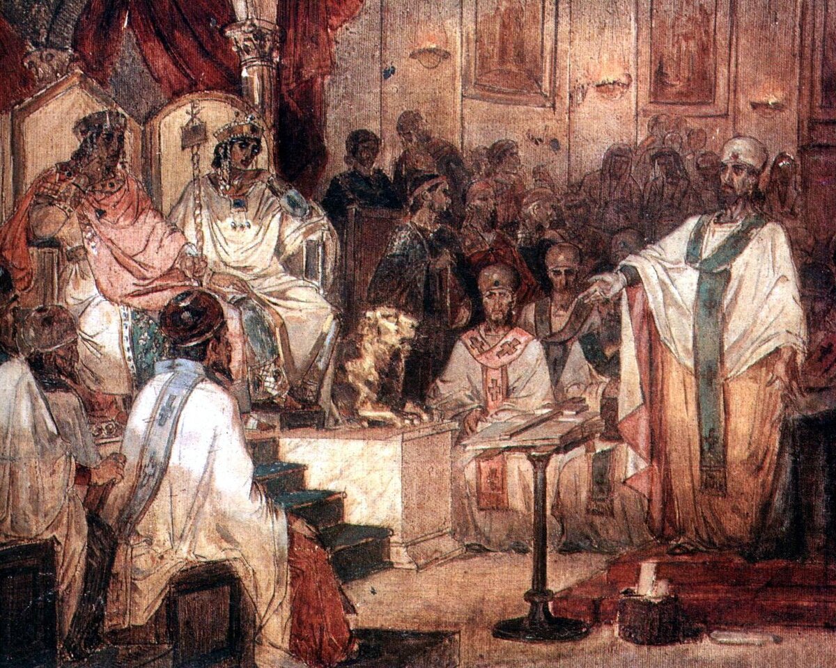 В. Суриков. Четвертый Вселенский Халкидонский Собор. 1876. Источник: wikipedia.org