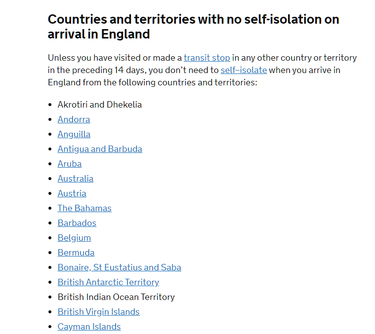 Информация с сайта https://www.gov.uk/. Листайте