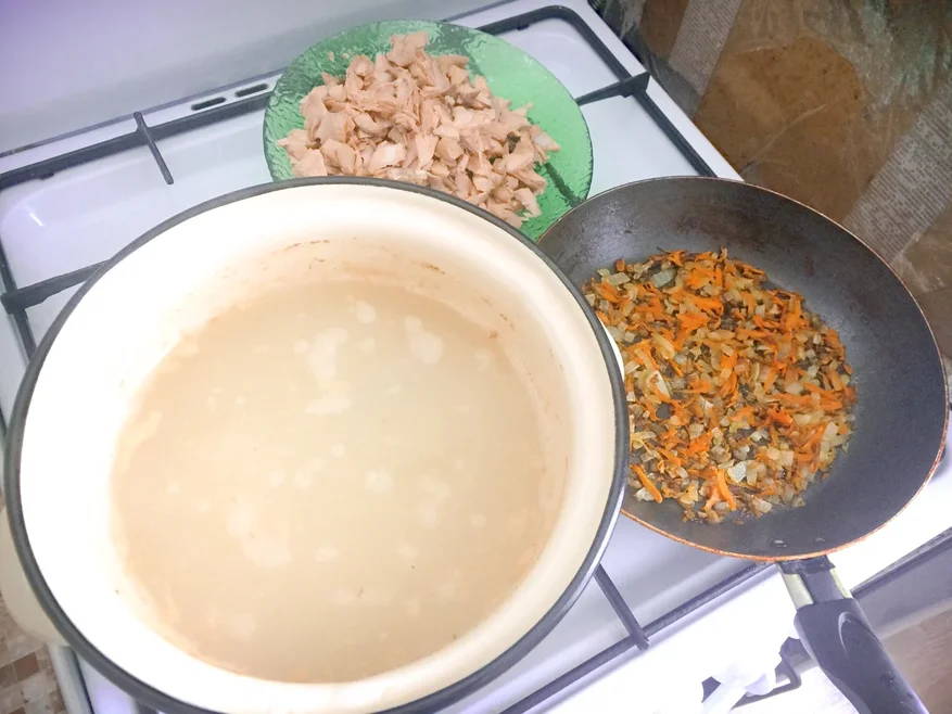 Здесь всё как раз перед основной закладкой продуктов.