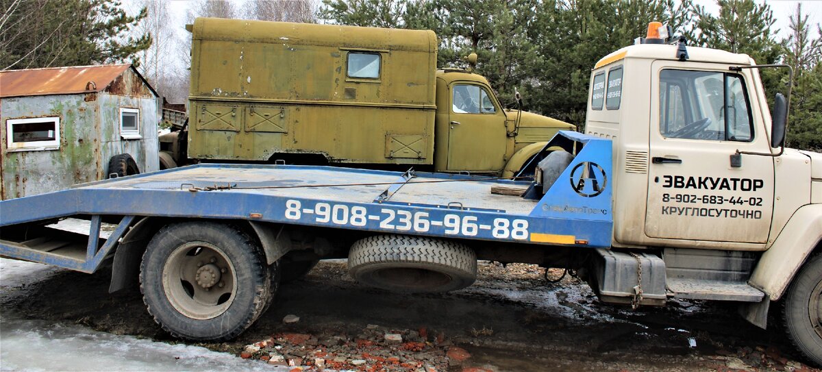 ГАЗ-3309 с установкой  эвакуатора
