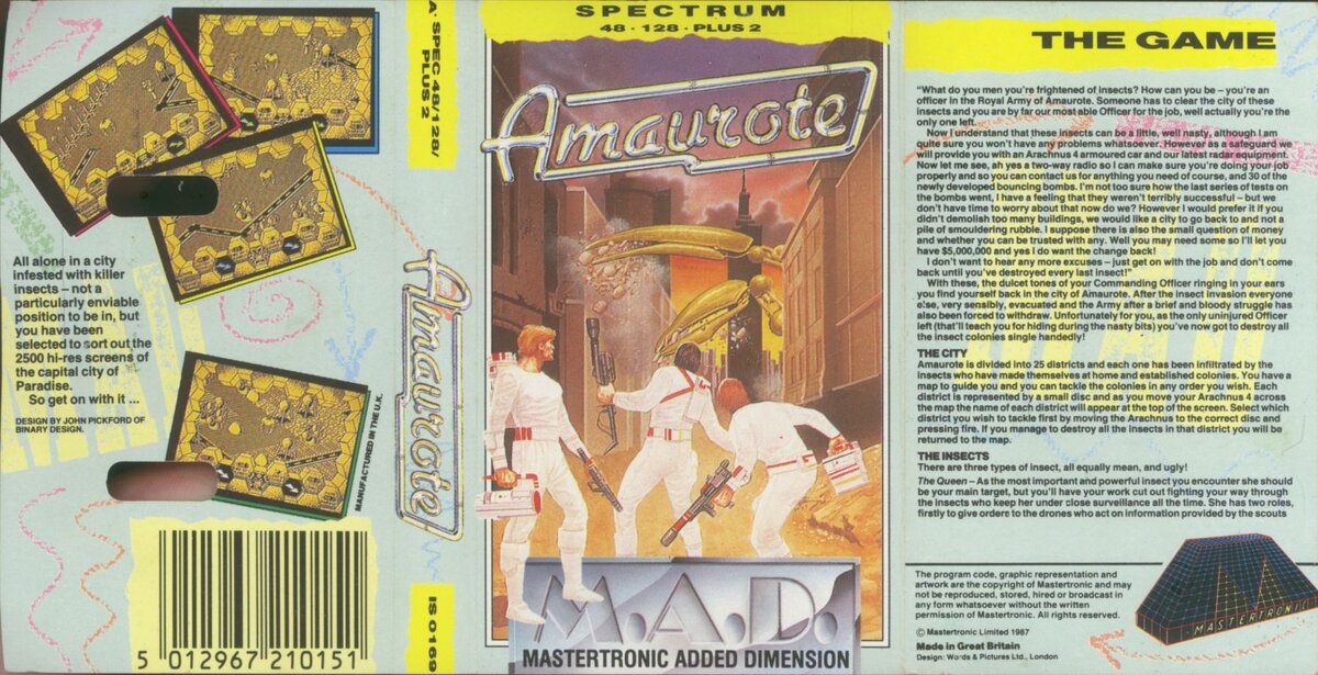 Кассетный инлей игры «Amaurote»