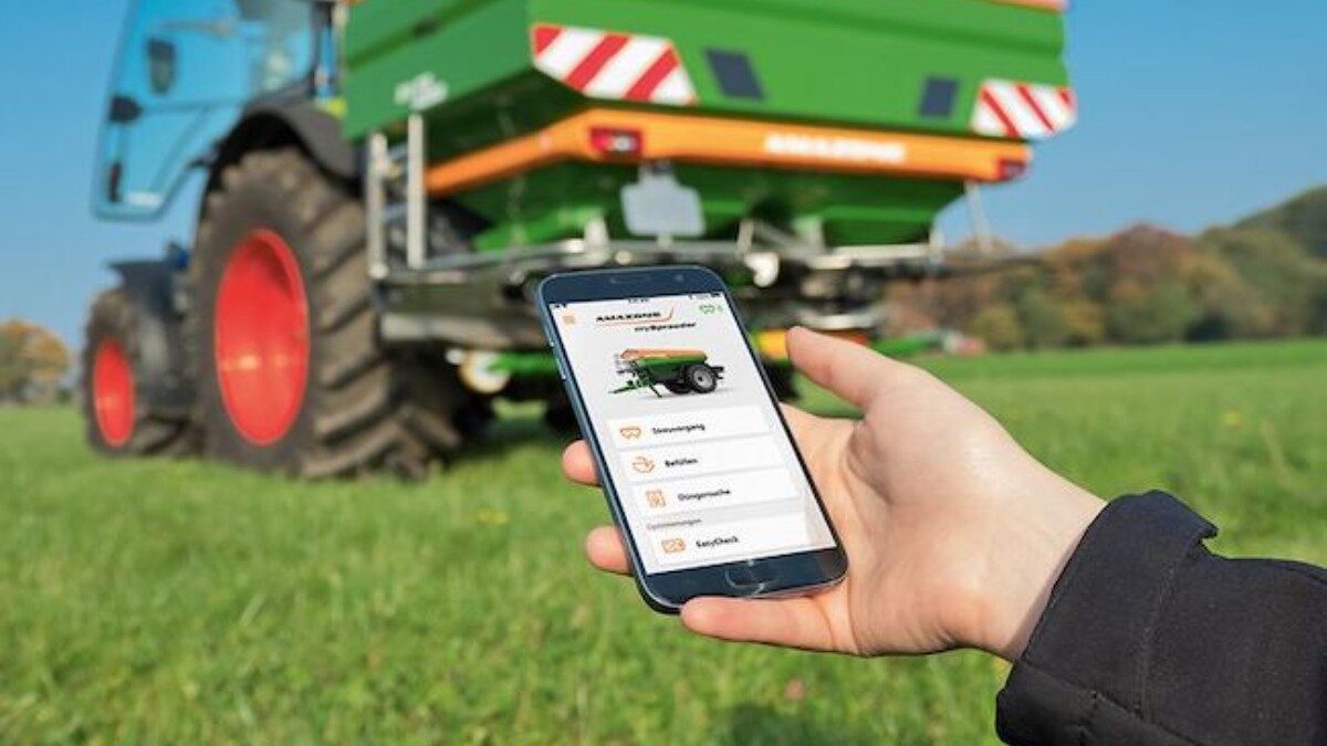 Фото: Портал agrimachinerynews.com Новое мобильное приложение MySpreader App для разбрасывателей Amazone